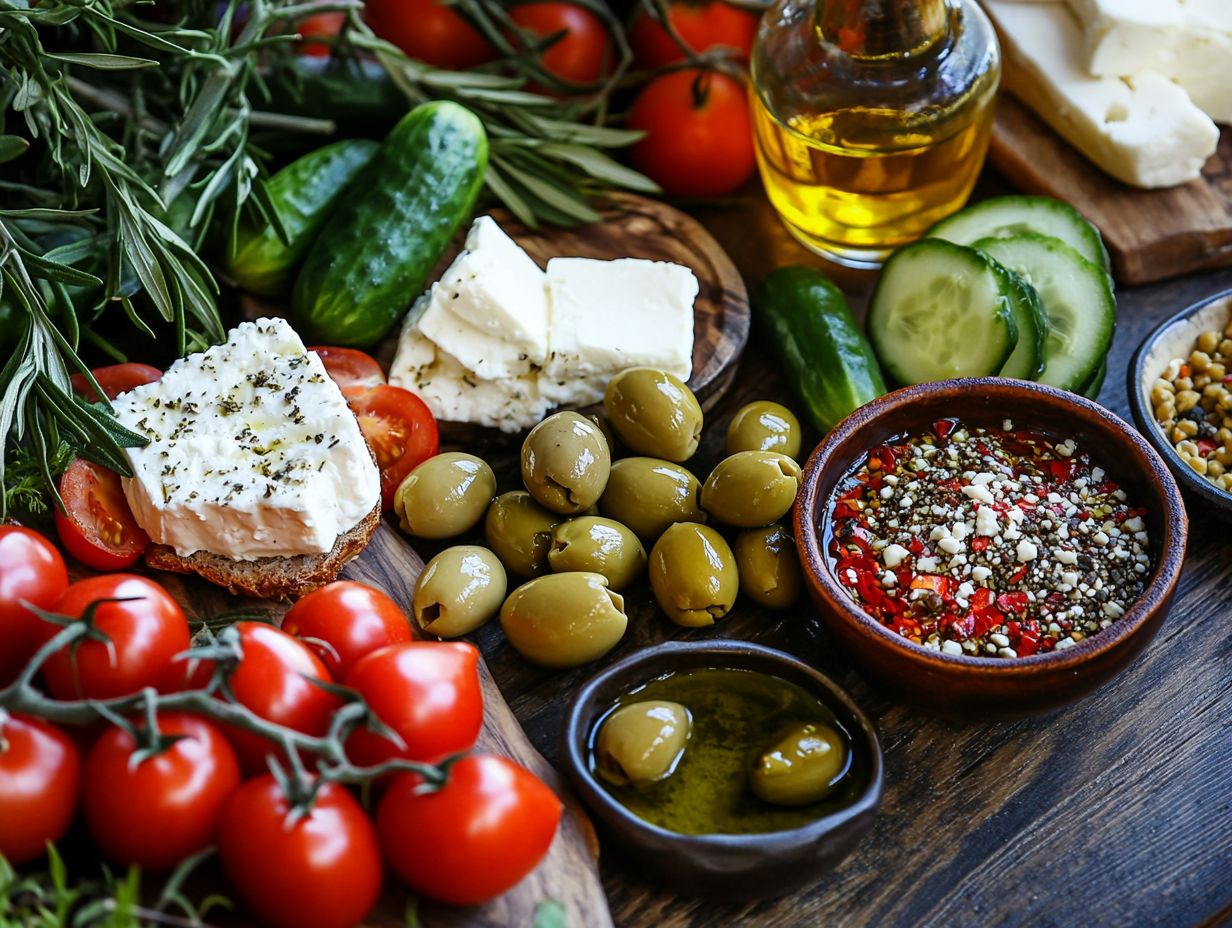 Top 10 foods in a Mediterranean diet