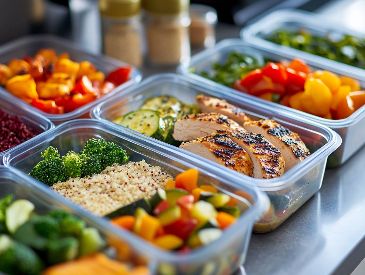 Meal prepping benefits on a budget with healthy meal examples.