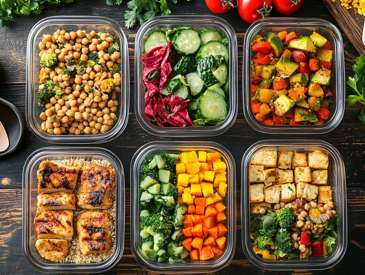 A colorful overview of meal prepping tips