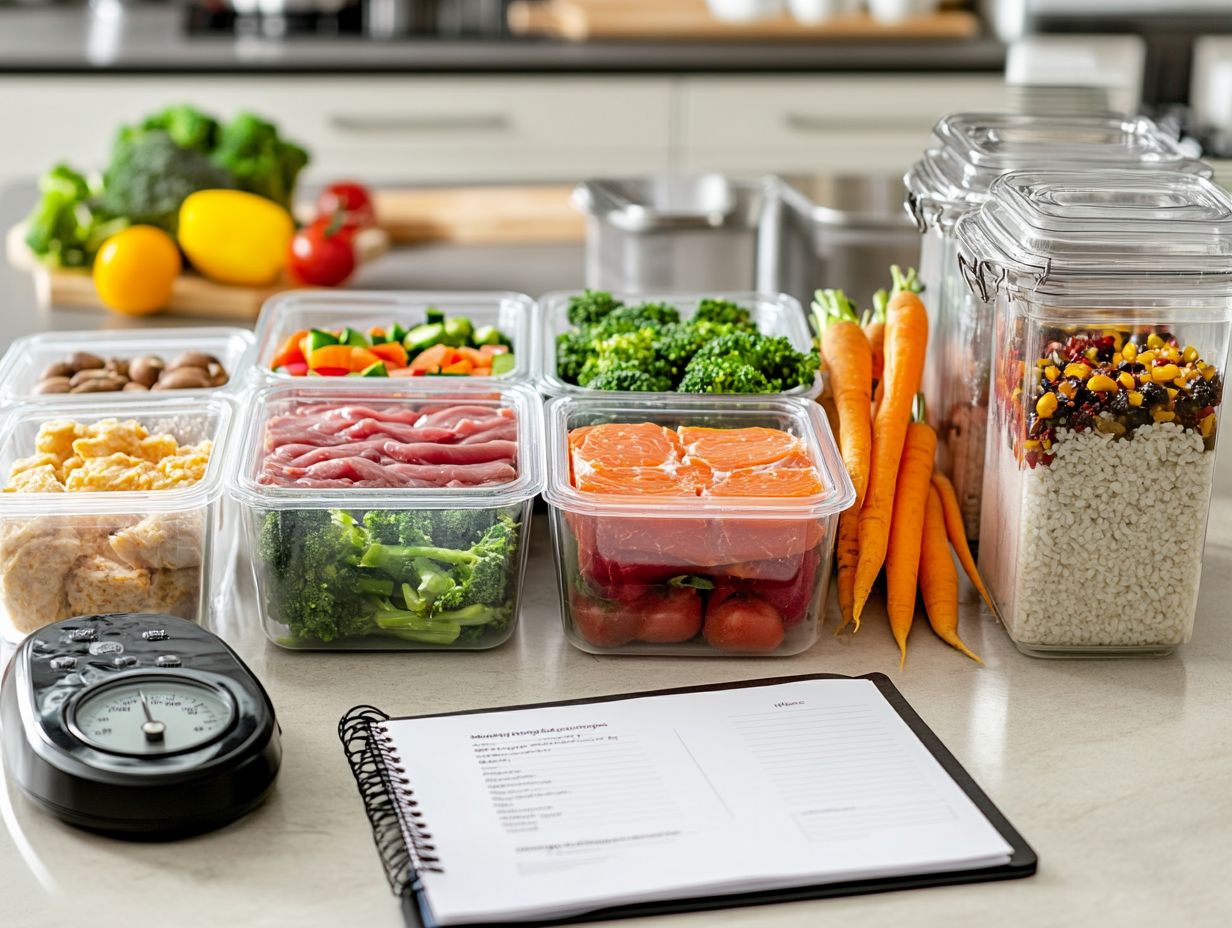 Colorful dishes representing variety in meal planning for health