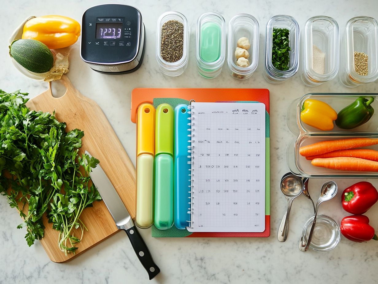 How can a calendar help with meal planning?