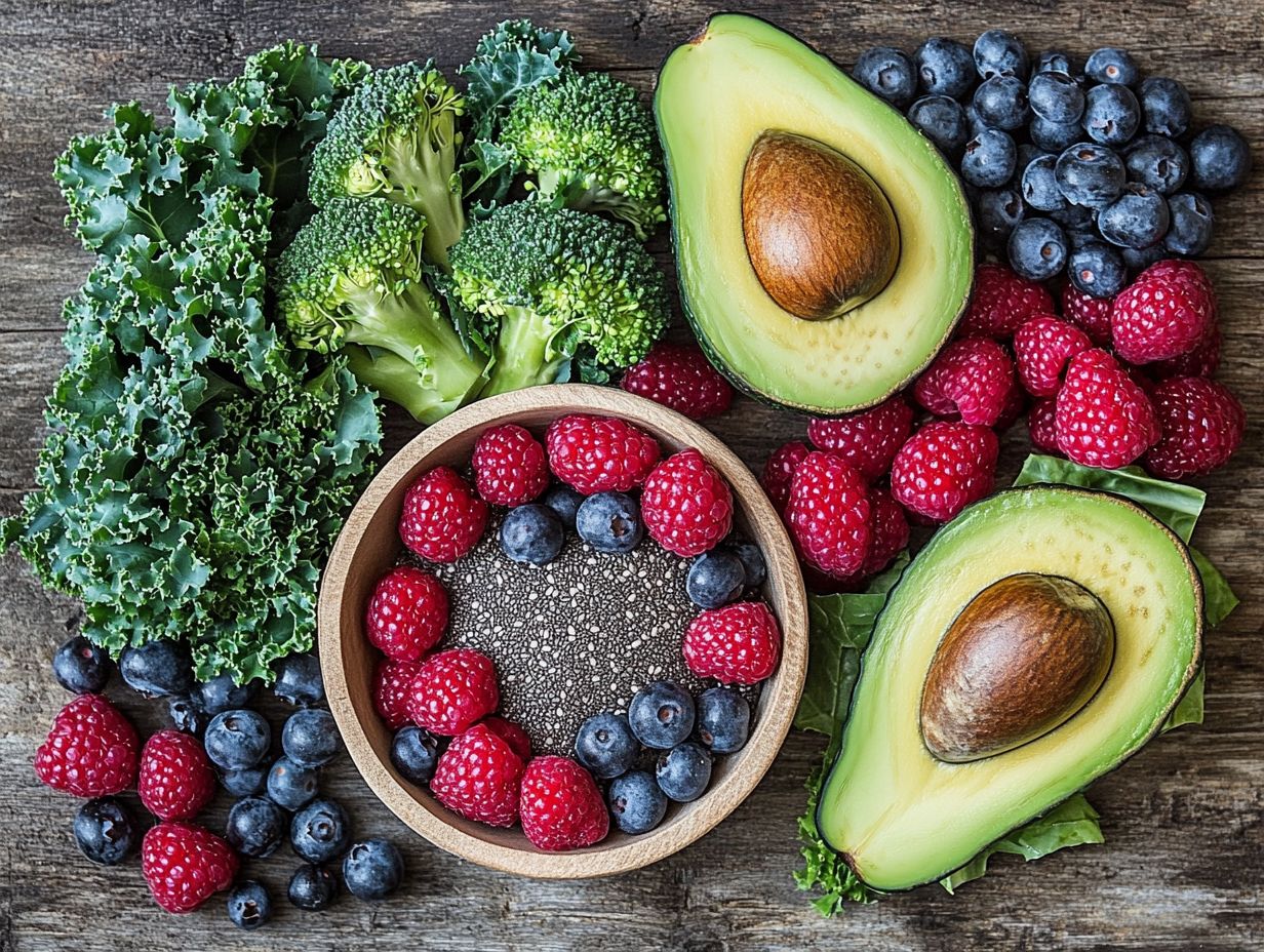 A bowl of fresh broccoli, a high-fiber vegetable.