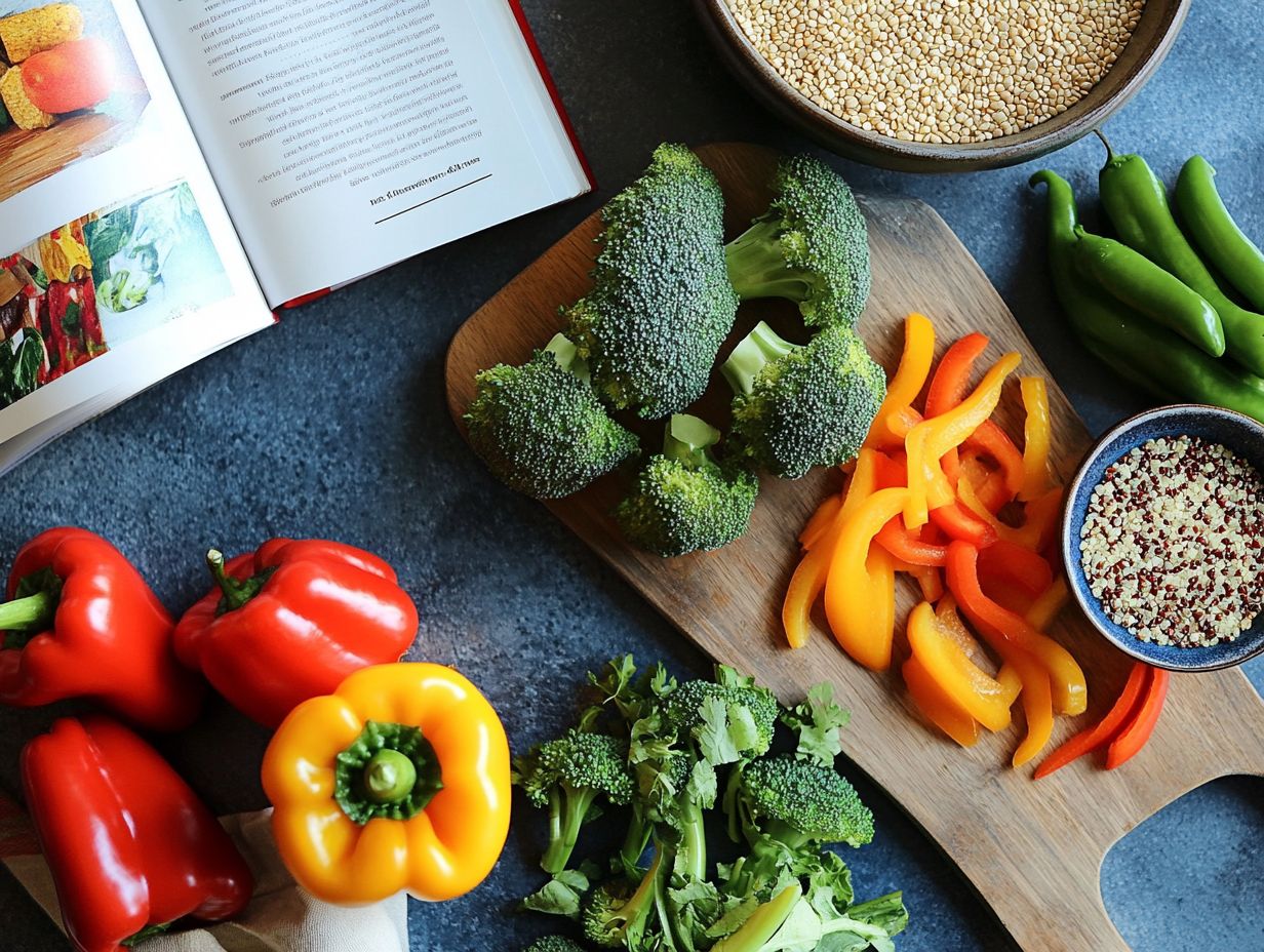 A variety of gluten-free grains on a wooden table for dietary planning.