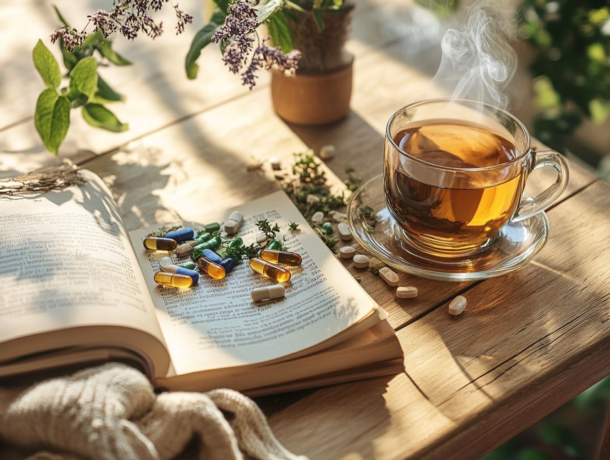 An infographic showing the benefits of herbal supplements