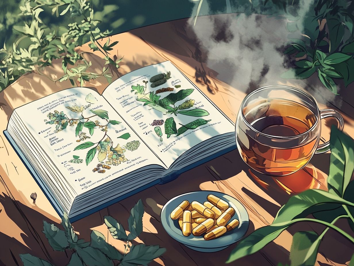 Image illustrating key takeaways about herbal supplements.