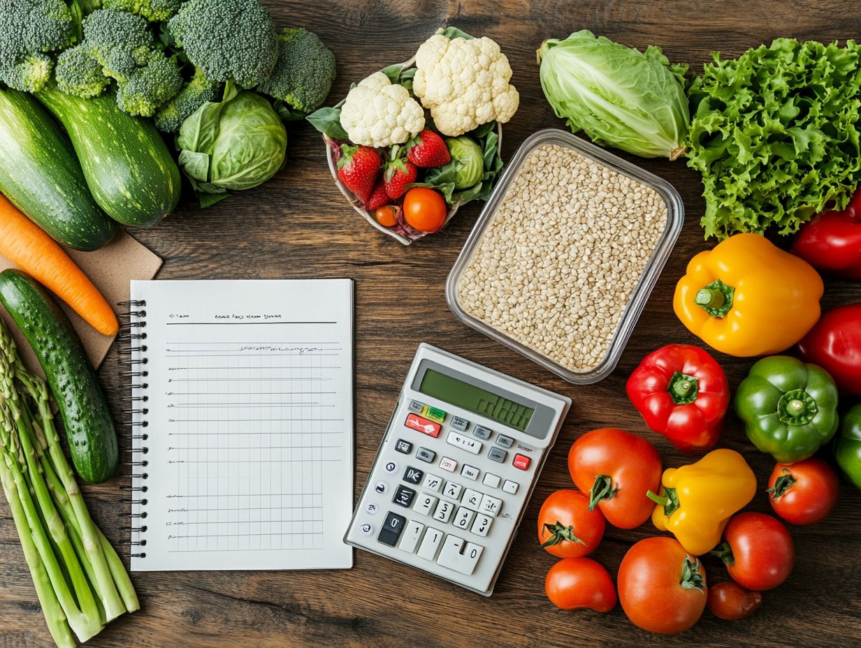 Colorful seasonal vegetables for healthy meals