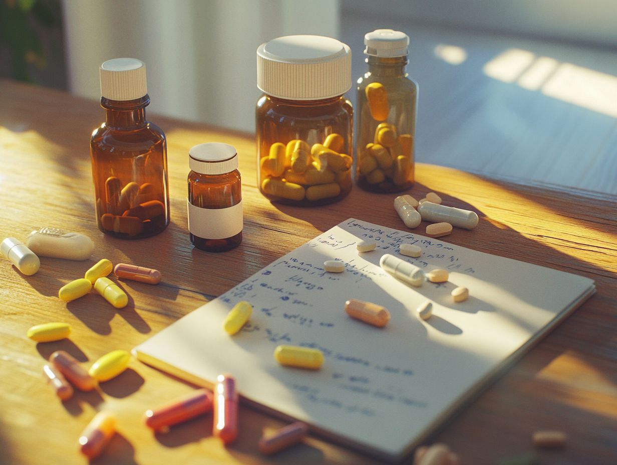 Illustration of vitamins and overdose risks