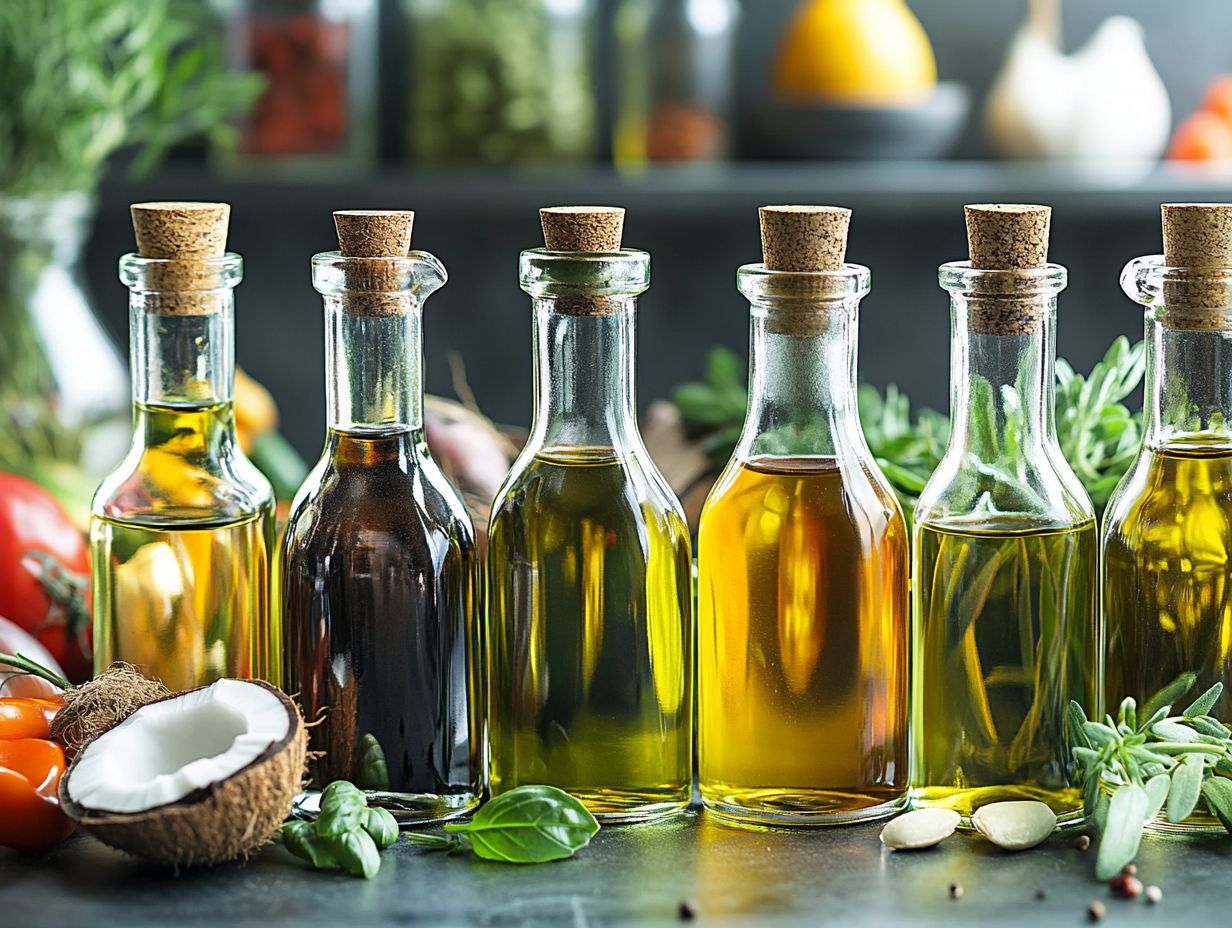 Image showing the specific health benefits of different cooking oils