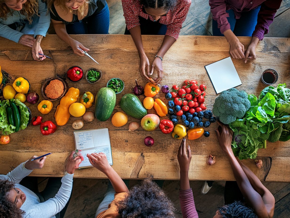 A visual representation of key takeaways for communicating dietary guidelines effectively.