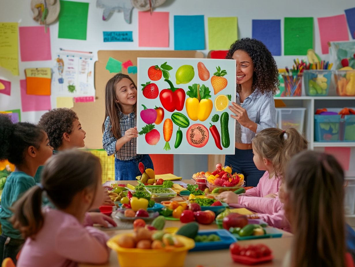 Image depicting healthy eating principles for children