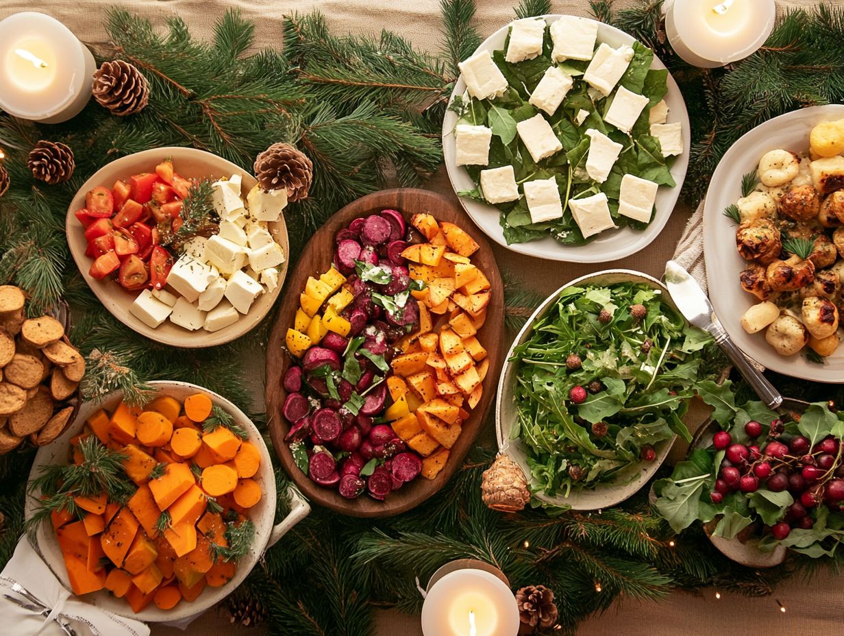 Visual guide for making healthier choices during the holidays