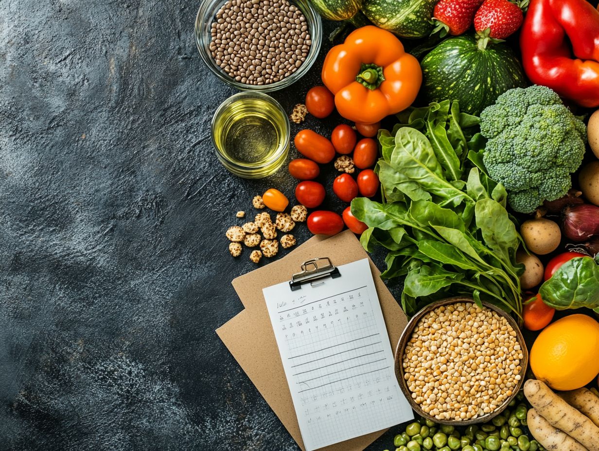 A colorful array of balanced and nutritious meals