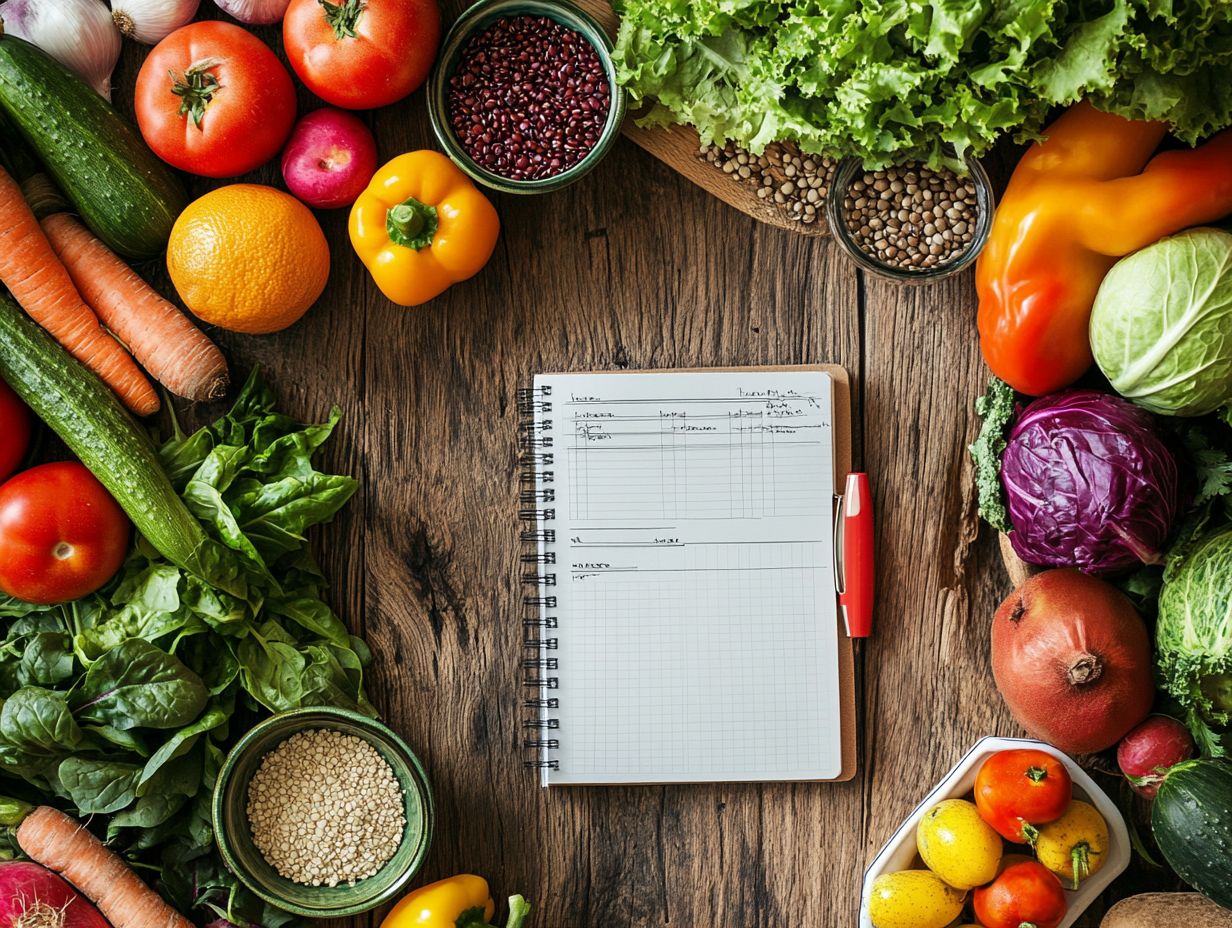 A colorful spread of gluten-free meal options