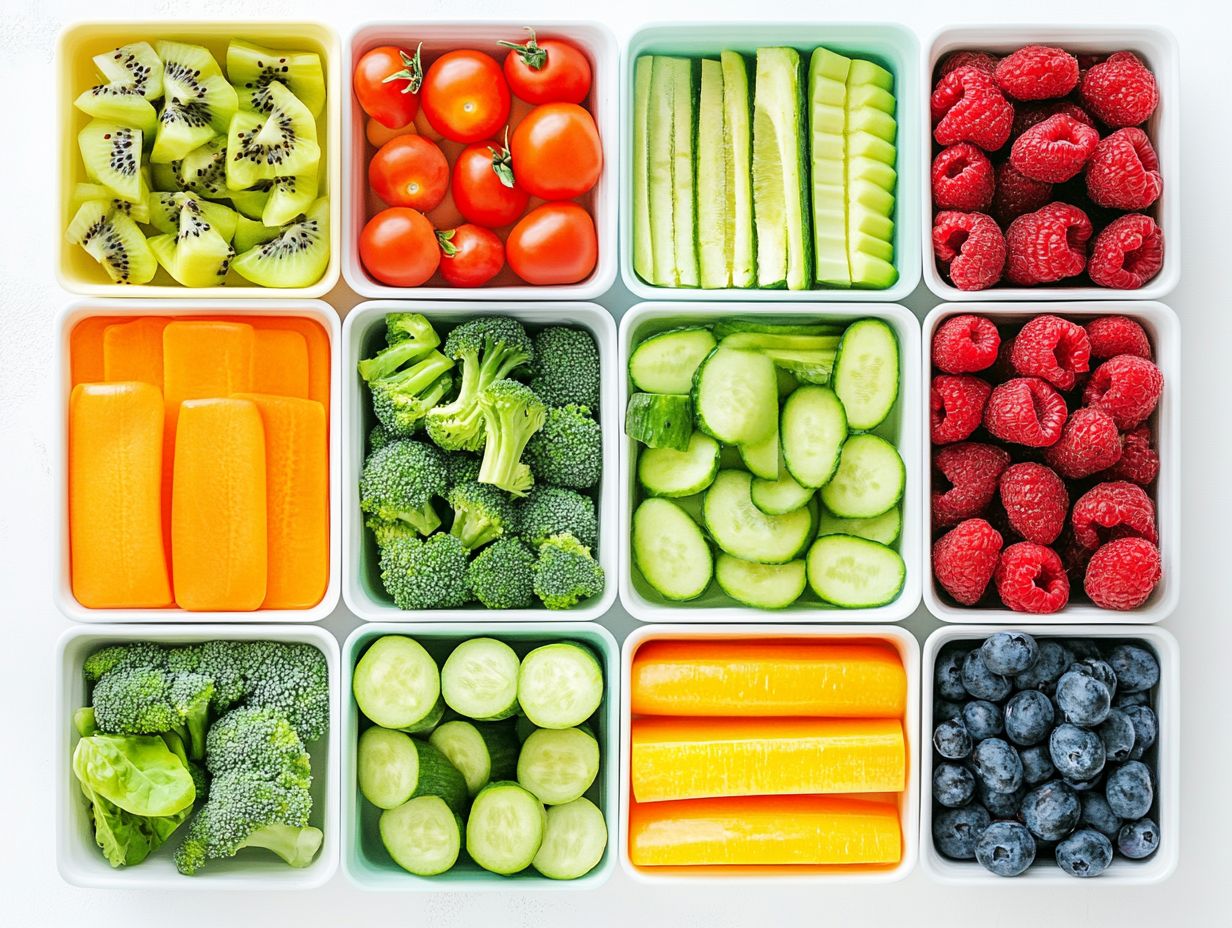 Illustration of color-coding benefits in meal plans