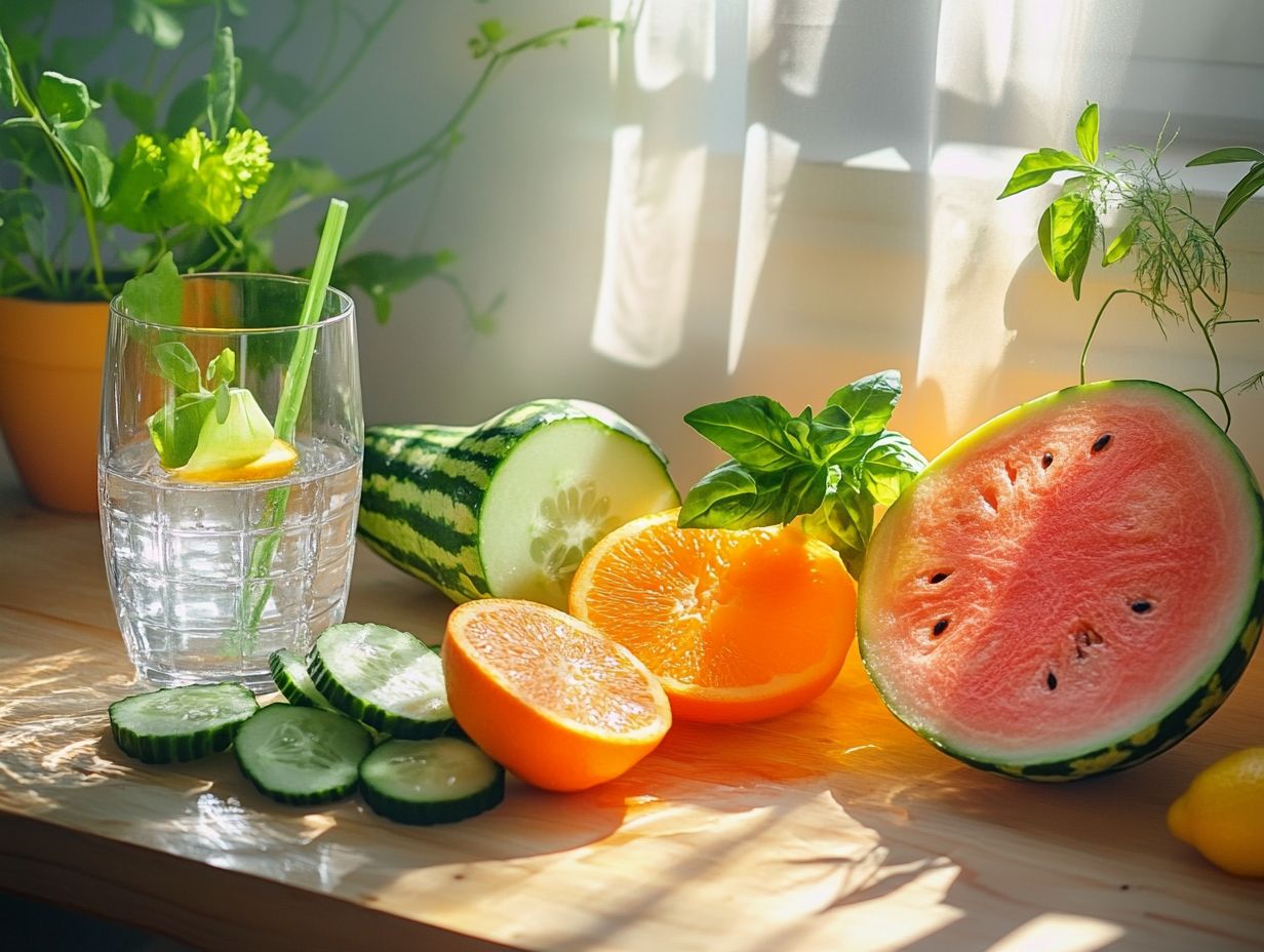 Fruits and Vegetables with High Water Content