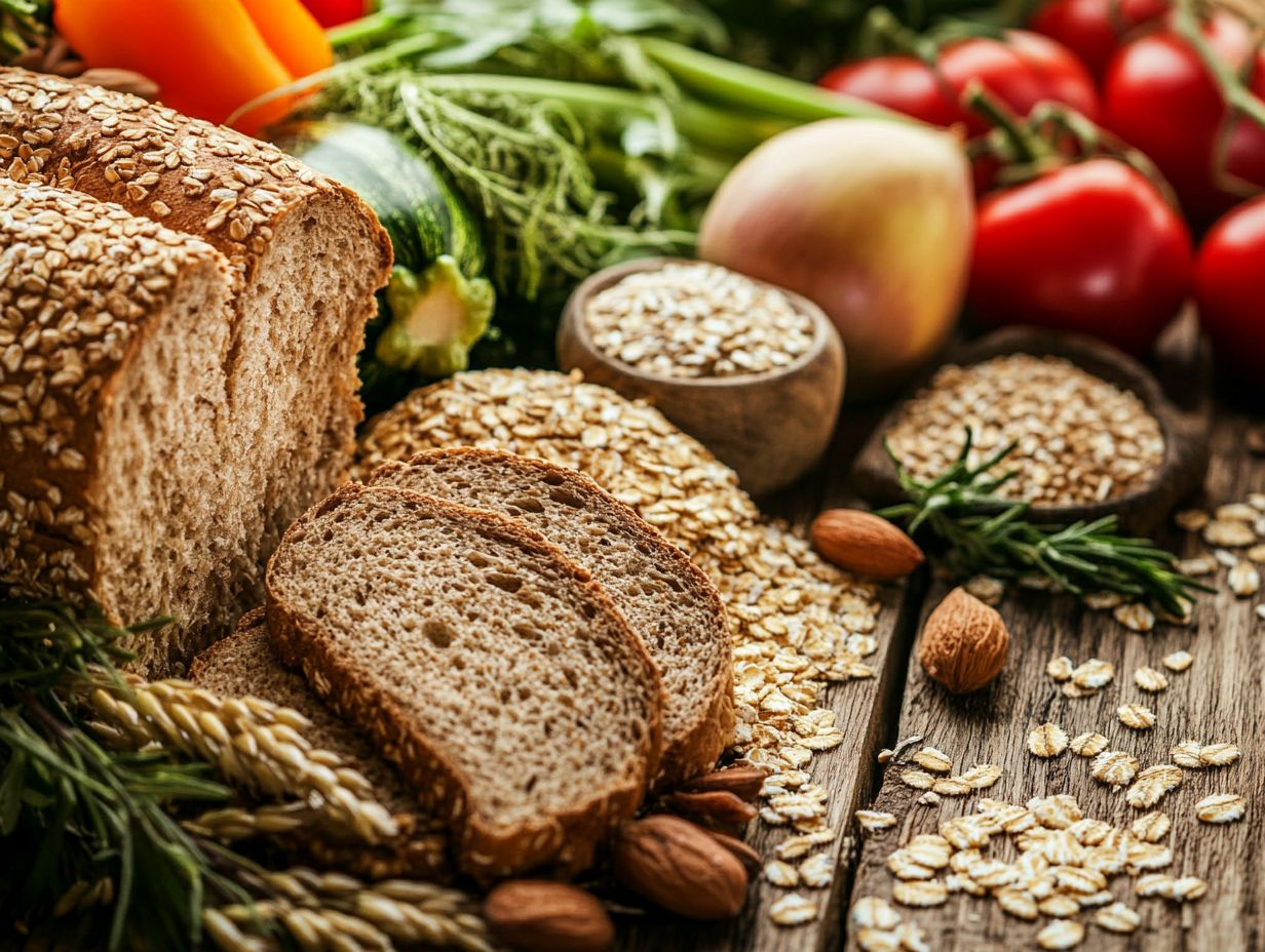 Visual Comparison of Whole Grains and Refined Grains