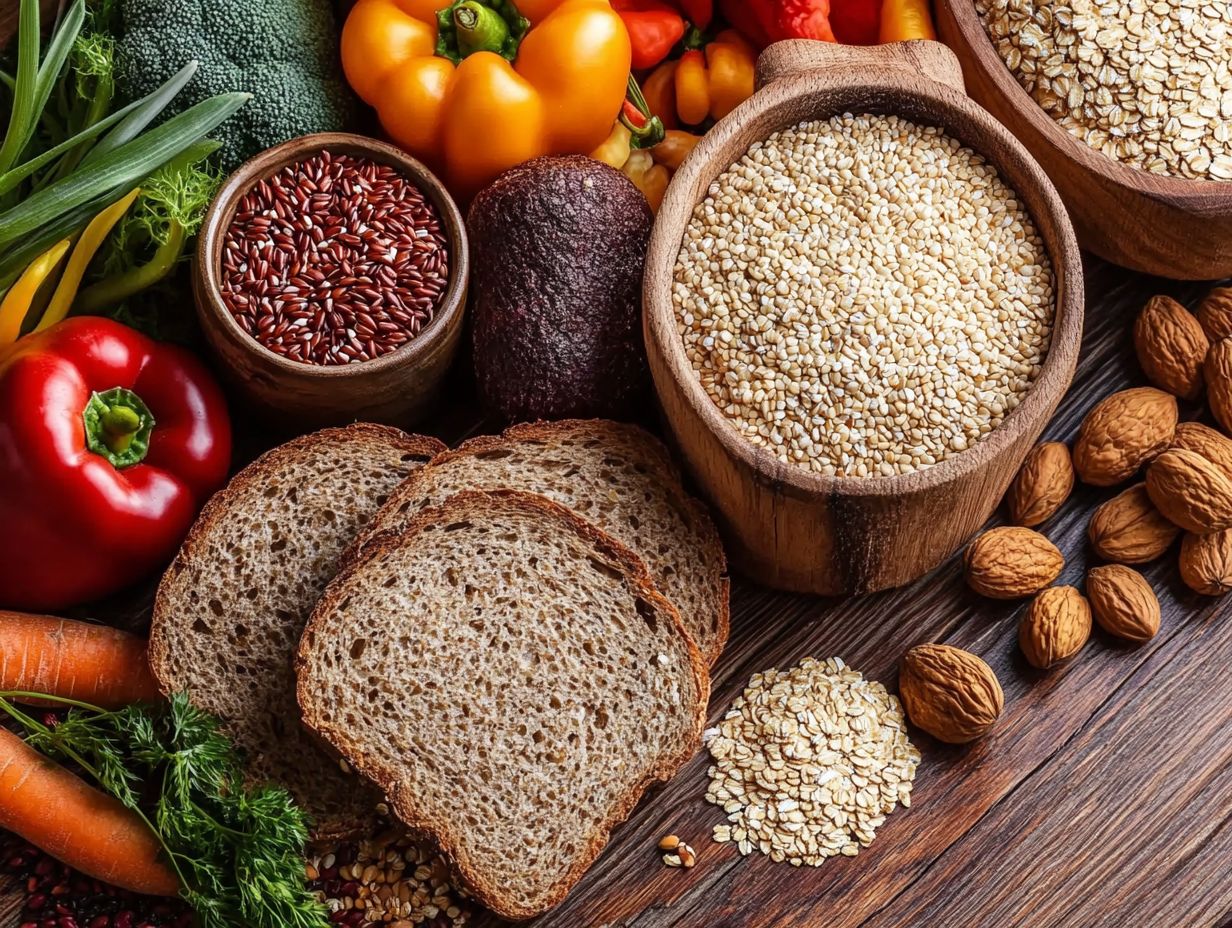 What are whole grains and why are they important in my diet?