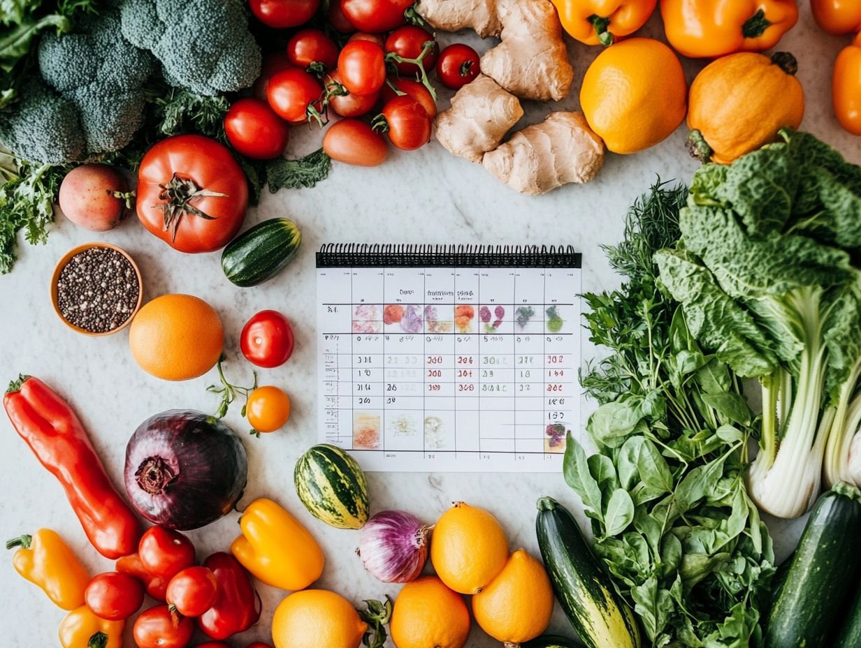 A visual explanation of meal planning's role in healthy eating.