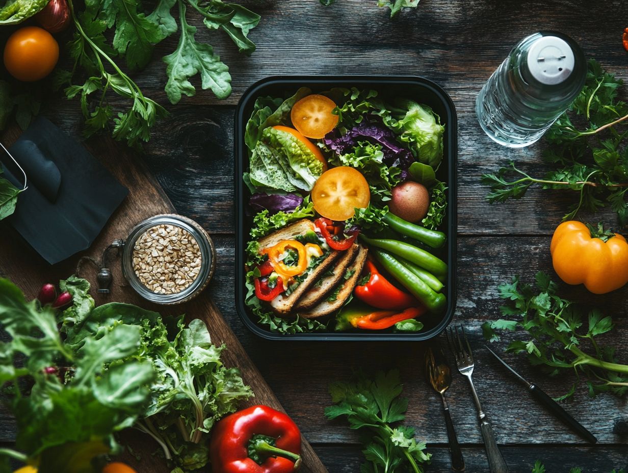 A colorful and inviting homemade lunch for kids