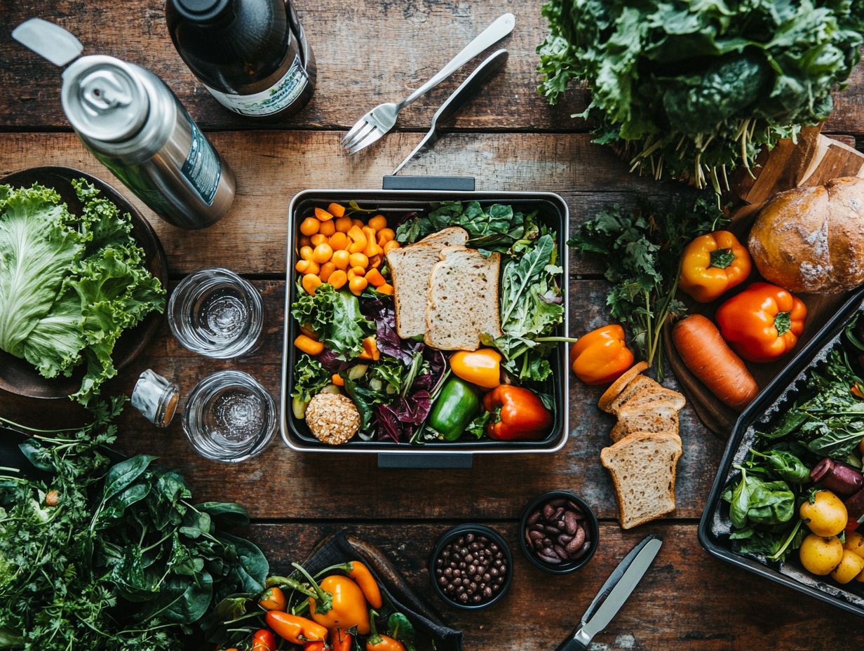 Colorful and organized BPA-free storage containers for healthy lunches