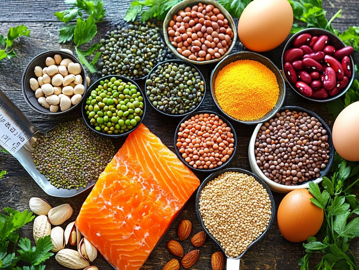 Visual guide on how to combine proteins for a complete amino acid profile