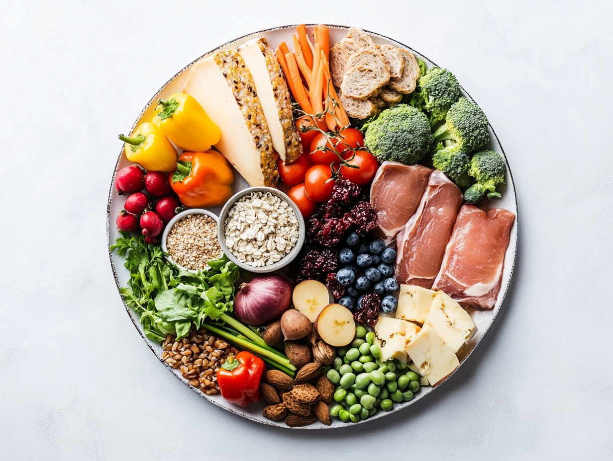 Visual guide to understanding portion sizes for a healthier diet.