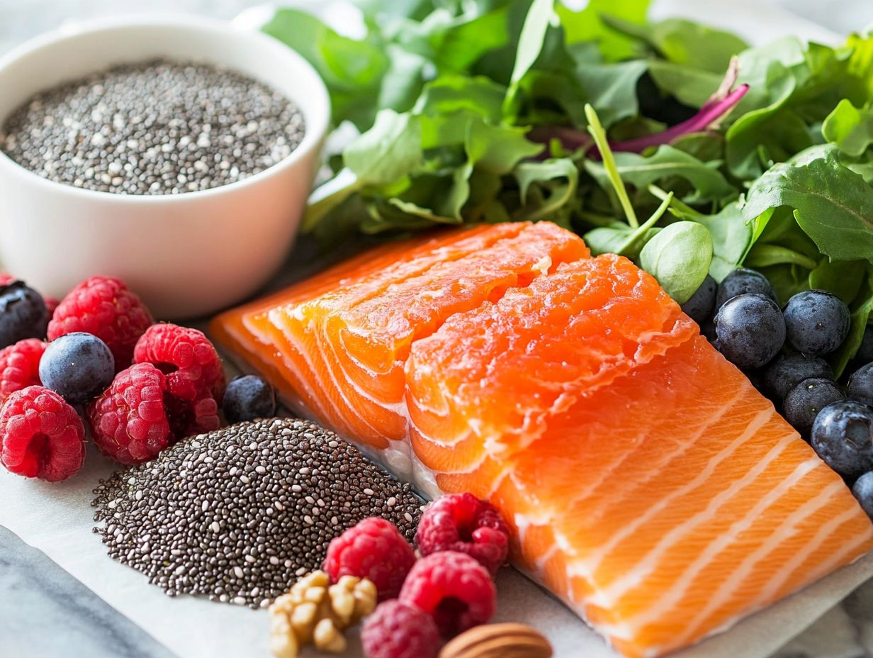 Illustration of Top Sources for Omega-3 Fatty Acids